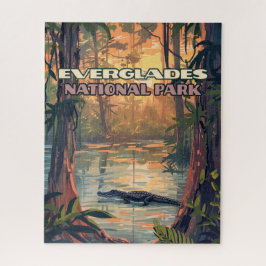 エバーグレーズナショナルパークアリゲータースワンプフロリダ ジグソーパズル