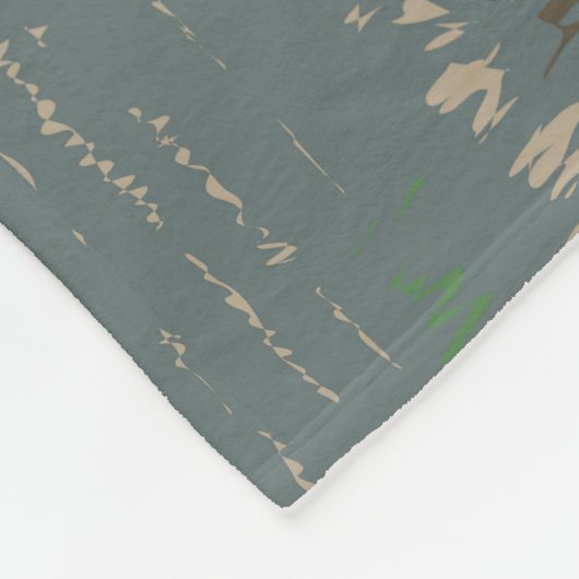 エバーグレーズナショナルパークイラストレーショントラベルアート フリースブランケット (角)