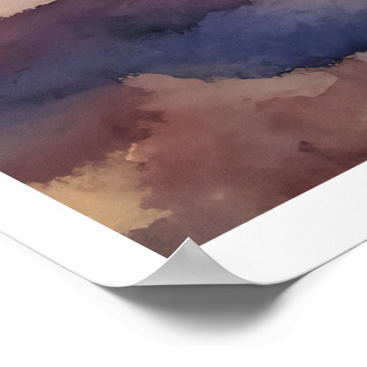 エバーグレーズナショナルパークウォーター絵を描カラー ポスター (角)