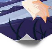 エバーグレーズナショナルパークナイトエグレットヴィンテージ ポスター (角)