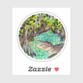 エバーグレーズナショナルパークフロリダウォーター色 シール (シート)