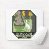 エバーグレーズナショナルパークフロリダエグレトヴィンテージ マウスパッド (マウス)