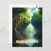 エバーグレーズナショナルパークフロリダトラベル ポストカード (正面/裏面)