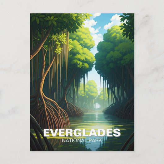 エバーグレーズナショナルパークフロリダトラベル ポストカード (正面)