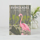 エバーグレーズナショナルパークフロリダフラミンゴヴィンテージ シーズンカード (スタンド正面)