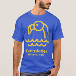 エバーグレーズナショナルパークフロリダミニマルレトロ Tシャツ