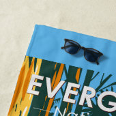 エバーグレーズナショナルパークフロリダヴィンテージ ビーチタオル (インサイチュ)