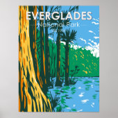 エバーグレーズナショナルパークフロリダヴィンテージ ポスター (正面)