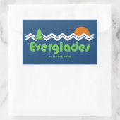 エバーグレーズナショナルパークレトロ 長方形シール (バッグ)