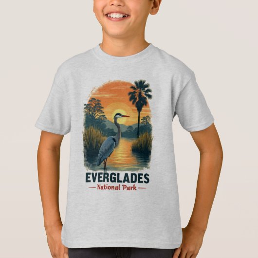 エバーグレーズナショナルパークヴィンテージ Tシャツ (正面)