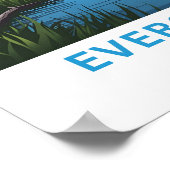 エバーグレーズフロリダトラベルプリント ポスター (角)