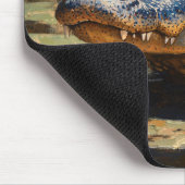 エバーグレーズワイルドライフアートのアリゲーター マウスパッド (コーナー)