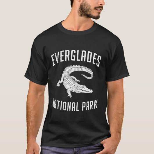 エバーグレーズ国立公園 フロリダ州 おもしろ アメリカ Tシャツ (正面)