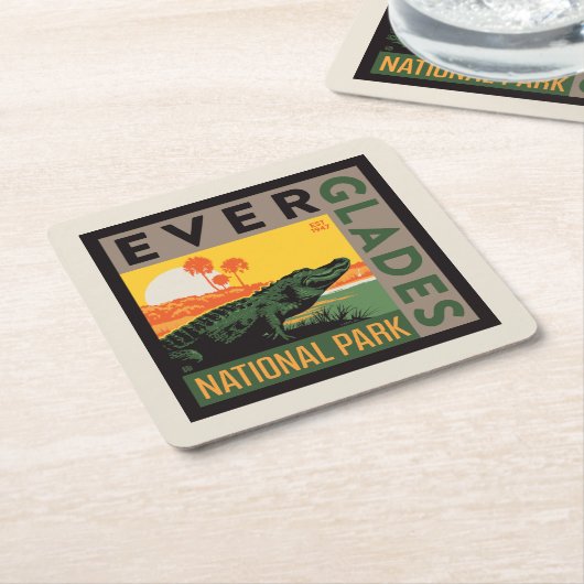 エバーグレーズ国立公園 |フロリダ スクエアペーパーコースター (アングル)