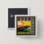 エバーグレーズ国立公園 |フロリダ 缶バッジ (正面&裏面)