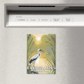 エバーグレーズ国立公園 | 水彩ストーク マグネット (インサイチュ (食洗機))