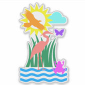 エバーグレードクリーチャー シール (正面)