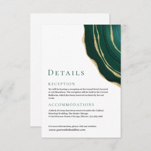 エバーグレードグリーンゲート宝石 エンクロージャーカード (正面/裏面)