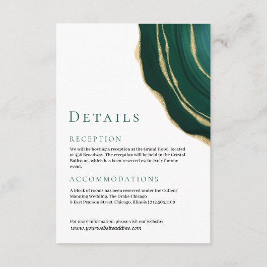 エバーグレードグリーンゲート宝石 エンクロージャーカード (正面)