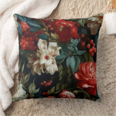 エバーグローノエル花模様植物学 クッション (ブランケット)