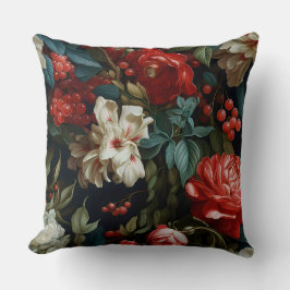 エバーグローノエル花模様植物学 クッション
