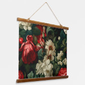 エバーグローノエル花模様植物学 吊り下げ型タペストリー (傾斜あり)