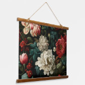 エバーグローノエル花模様植物学 吊り下げ型タペストリー (傾斜あり)