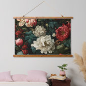 エバーグローノエル花模様植物学 吊り下げ型タペストリー (寝室)