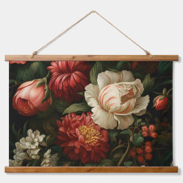 エバーグローノエル花模様植物学 吊り下げ型タペストリー