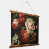 エバーグローノエル花模様植物学 吊り下げ型タペストリー (傾斜あり)