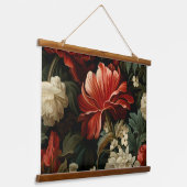 エバーグローノエル花模様植物学 吊り下げ型タペストリー (傾斜あり)