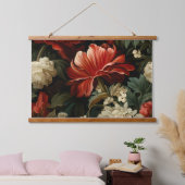 エバーグローノエル花模様植物学 吊り下げ型タペストリー (寝室)