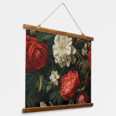 エバーグローノエル花模様植物学 吊り下げ型タペストリー (傾斜あり)