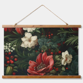 エバーグローノエル花模様植物学 吊り下げ型タペストリー