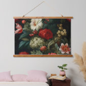 エバーグローノエル花模様植物学 吊り下げ型タペストリー (寝室)