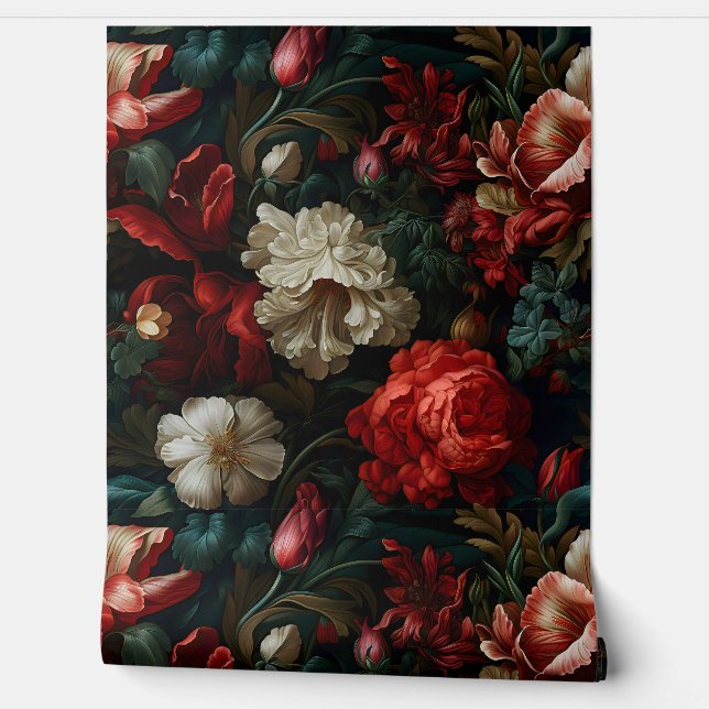 エバーグローノエル花模様植物学 壁紙 (ほどく)