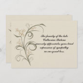 エバータンティング – 忌引ありがとうございます サンキューカード (正面/裏面)