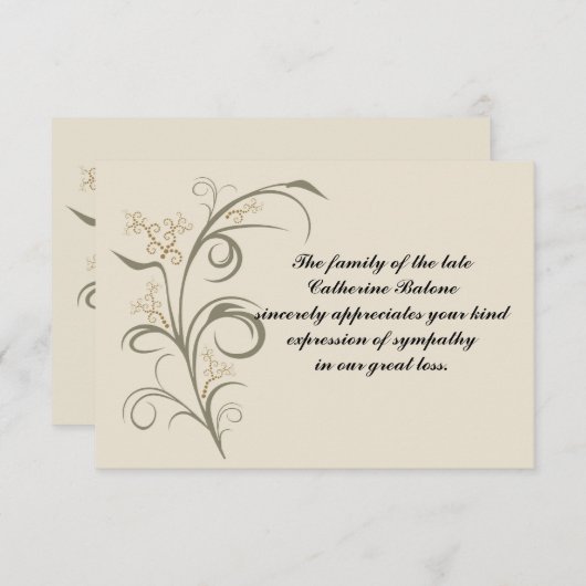 エバータンティング – 忌引ありがとうございます ノートカード (正面/裏面)