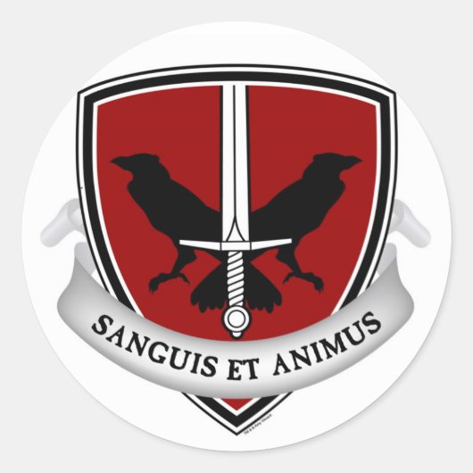 エバーナイトスクールクレストシール ラウンドシール (正面)