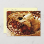 エバーミンセミートピーチパイレシピ ポストカード (正面/裏面)