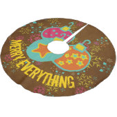 エバーメリーツホリデーツリースカート ブラッシュドポリエステルツリースカート (アングル)