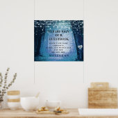 エバーモア |魅惑の森 |ゲストブックに署名 ポスター (キッチン)