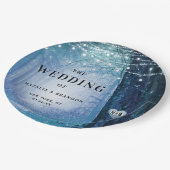 エバーモア | Enchanted Fairy Forest |ブルー結婚ズ ペーパープレート (アングル)