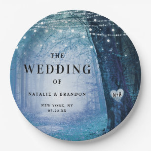 エバーモア   Enchanted Fairy Forest  ブルー結婚ズ ペーパープレート