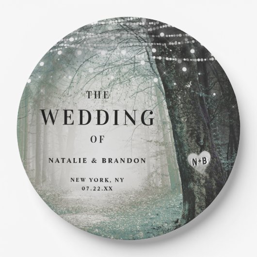 エバーモア | Enchanted Fairy Forest |モス結婚ズ ペーパープレート (正面)