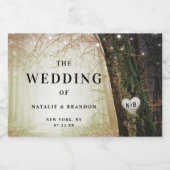 エバーモア | Enchanted Fairy Forest 結婚's Welcome スパークリングワインラベル (シングルラベル)