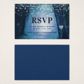 エバーモア | Enchanted Forest Blue RSVPカードの挿入 (正面&裏面)