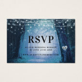 エバーモア | Enchanted Forest Blue RSVPカードの挿入 (正面)