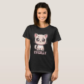 エバーリーかわいい子ネコデザインガールズネームエバーリー Tシャツ (正面フル)