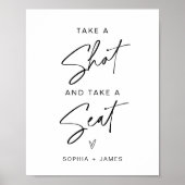 エバーリーはショットを取り、座席のサイン結婚を取る ポスター (正面)